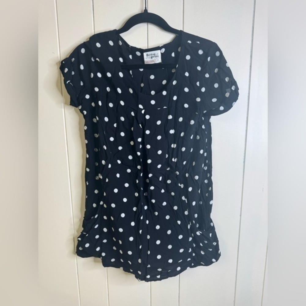 Holding Horses Polka Dot Blouse XS
